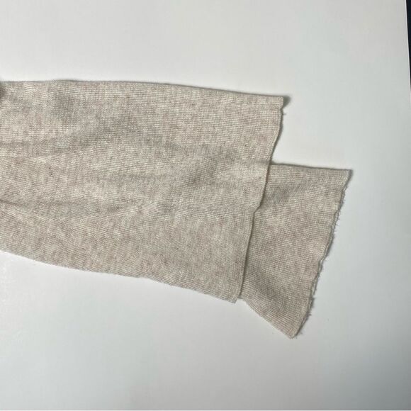 Knyt & Lynk Cream Colored Mock Neck Sweater Double Bell Sleeves Women's Size Med - Picture 10 of 12